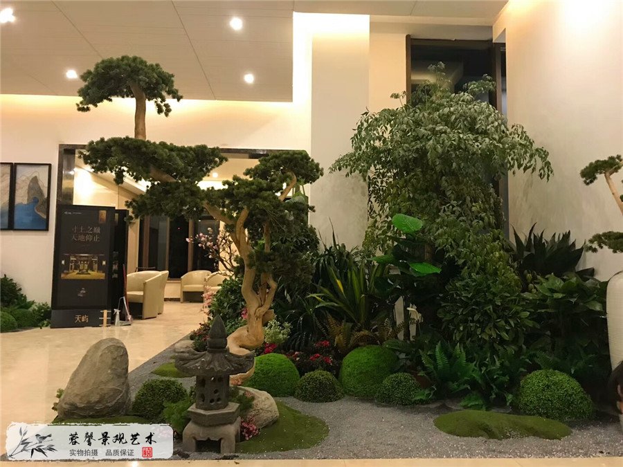 領(lǐng)地集團(tuán)售樓部整體綠植景觀 (16)