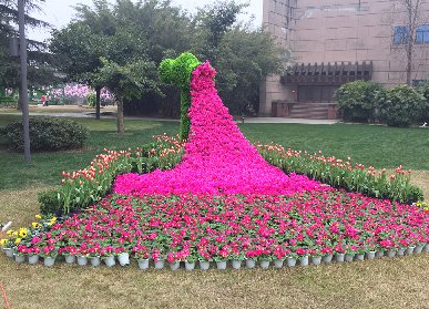 廣漢三星堆植物景觀綠雕