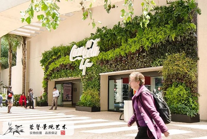 公司logo植物墻，突出企業(yè)的鮮活形象