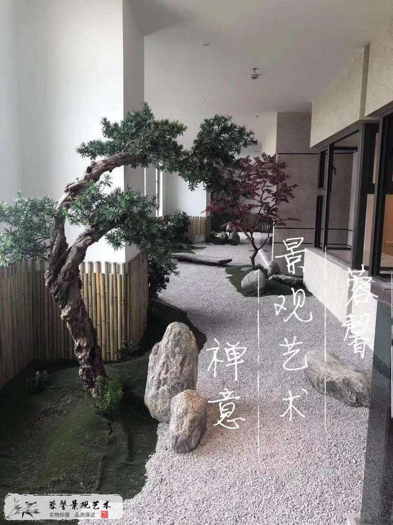 展示廳禪意枯山水造景