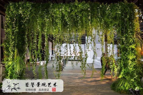 14個經(jīng)典花藝吊頂景觀綠植吊頂案例分享（實景圖）