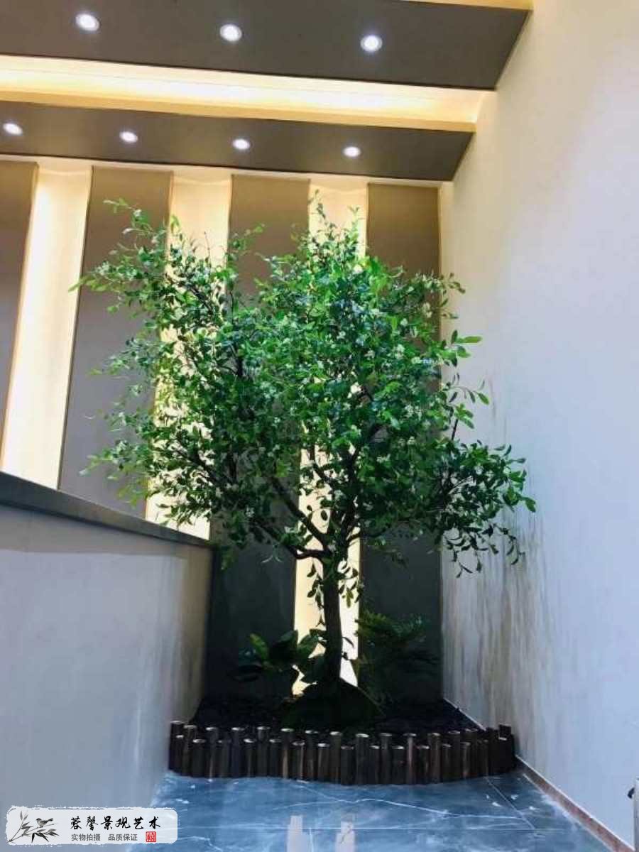 裝修建材展廳室內(nèi)仿真植物景觀